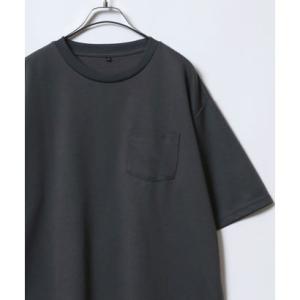 アンパス ANPAS ドライポンチ 半袖 Tシャツ カットソー メンズ レディース （チャコール）