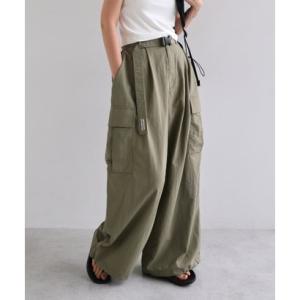 アンドミー andme 接触冷感 UVカット(UPF50＋) 撥水加工 ナイロン カーゴ パンツ ANME アンメ （ライトカーキ）