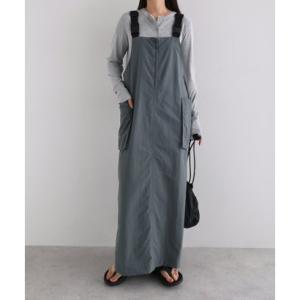 アンドミー andme 接触冷感 UVカット(UPF50＋) 撥水加工 ナイロン ワンピース ANME アンメ （チャコールグレー）