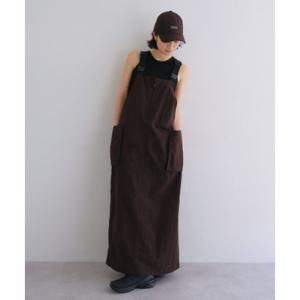 アンドミー andme 接触冷感 UVカット(UPF50＋) 撥水加工 ナイロン ワンピース ANME アンメ （ブラウン）