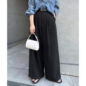 アンドミー andme タック ワイドパンツ （ブラック）