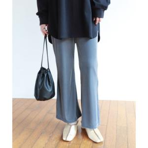 アンドミー and Me カットベロアフレアパンツ ウエストゴム