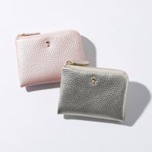 スヌーピーレザーコレクション SNOOPY Leather Collection かるふわシリーズ ミニ財布 （シャンパンゴールド）