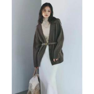 アニュアンス anuans HAMILTONウールカシミヤカーディガン （BROWN）