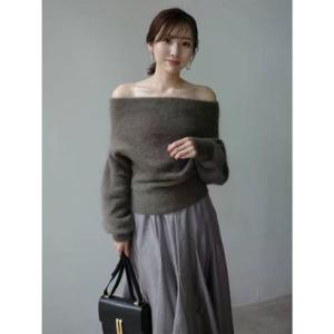 anuans ニット セーター スーリーアルパカニットプルオーバー