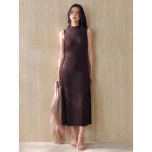 アニュアンス anuans セミマーメイドニットワンピース （BROWN）