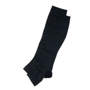 日本製|アンリエッテ ANLIETTE AN105 AN106 AN107 着圧ハイソックス 靴下 （ブラック （オープントゥ））