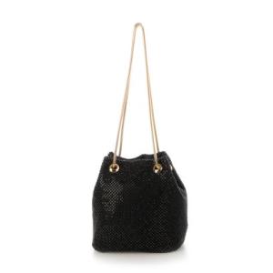 アンシュー AN SHU ラインストーン巾着バッグ （ブラック）