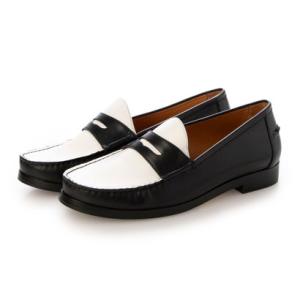 アポム APOM ペニーローファー25 （ブラックホワイト）