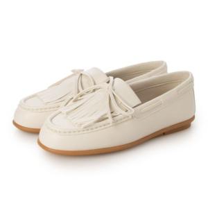 アポム APOM フリンジモカシン15 （アイボリー）