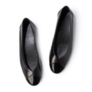 アルシュ arche LAKMEE フラットパンプス (LAEKEO/LACK)（ブラック/グレー） （NOIR/GREY）