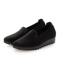 アルシュ arche 【訳あり新品】LOMHOO オペラシューズ (NUBUCK) (ブラック）(NOIR) （NOIR）
