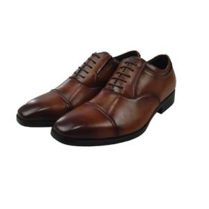 アルコウカ ARUKOKA 全面通気 ビジネスシューズ ストレートチップ （ブラウン）