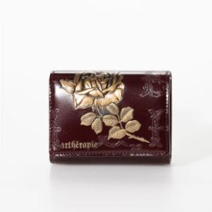 アルセラピィ artherapie フィセルローズ コンパクト三つ折り財布 （ボルドー）