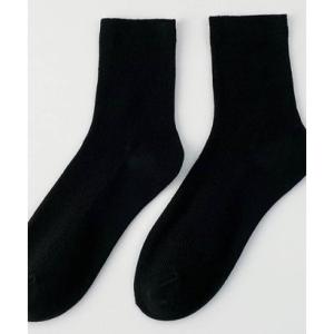アルゴトウキョウ ARGO TOKYO 靴下 レディース カラバリリブソックス コットン100 ソックス （ブラック）