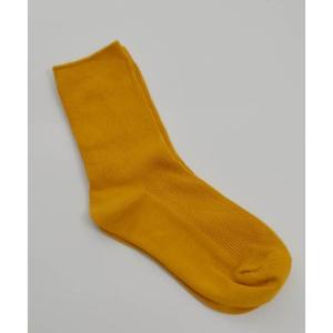 アルゴトウキョウ ARGO TOKYO 靴下 レディース カラバリリブソックス コットン100 ソックス （イエロー）