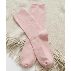 アルゴトウキョウ ARGO TOKYO 靴下 レディース カラバリリブソックス コットン100 ソックス （ピンク（NEW））