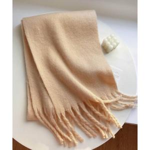 アルゴトウキョウ ARGO TOKYO ビッグフリンジマフラー26005 マフラー ビッグフリンジ カラーマフラー （サーモンピンク）