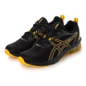 アシックス ASICS メンズ スニーカー ゲルクォンタム_GEL-QUANTUM 90 4 1201A764 （BLACK/SAFFRON）｜locondo-shopping