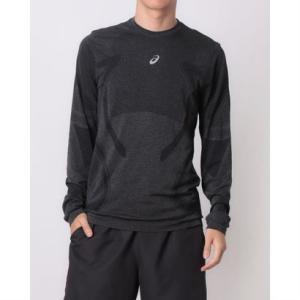 アシックス ASICS メンズ 陸上/ランニング 長袖Tシャツ ROADランニングシームレス長袖シャツ 2011D356 （ブラック）