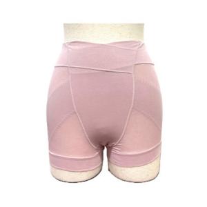 【 楽してスッキリ】アズ as 綿混深履きヒップ&amp;お腹サポート一分丈ショーツ 【返品不可商品】 （ピンク）
