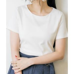 アットワン atONE ダブルフロント半袖Tシャツ （Uネック オフホワイト）｜locondo-shopping