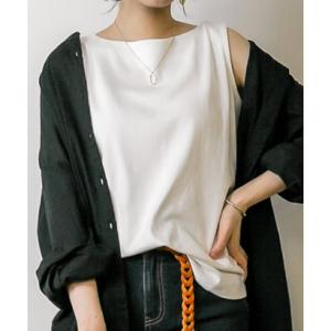 アットワン atONE ボートネックタンクトップ （OFFWHITE）