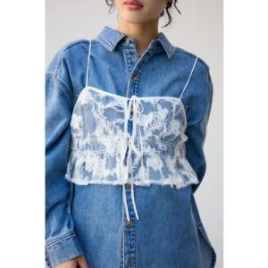 アズールバイマウジー AZUL BY MOUSSY シアーレースビスチェ （IVOY3）