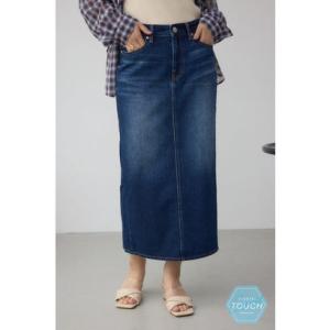 アズールバイマウジー AZUL BY MOUSSY C/T冷感サイドゴムデニムスカート （D/BLU3）