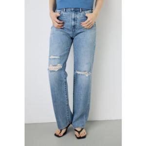 AZUL DENIM ダメージストレートデニム L/BLU1