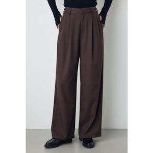 VENUSワイドツータックパンツ BRN