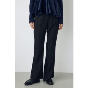 VENUSセンタープレスフレアパンツ BLK