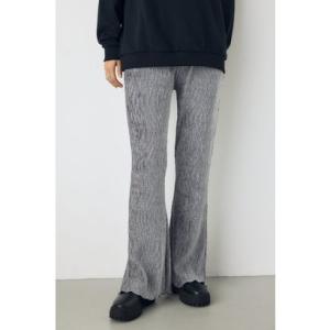 プリーツベロアフレアパンツ L/GRY1