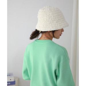 ブージュルード Bou Jeloud ボリュームニットナローハット （OFFWHITE）