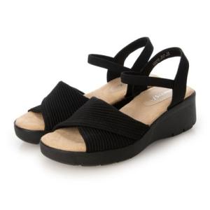 ビーシーカンパニー B.C.COMPANY 軽量 リブクロス やわらかサンダル （BLK）
