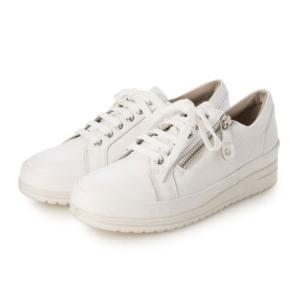 ブランコワール Balancoire 【本革】 もちもちインソールスニーカー （シロ）