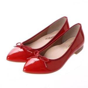 glitter ブランコワール Balancoire 日本製 防水バレエシューズ （レッド）