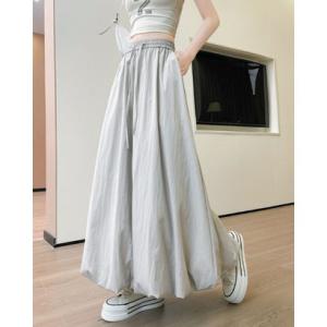 ベルシー Belle Cie スカート ロングスカート バルーン ウエストゴム ゆったり フレア レディース 韓国ファッション きれいめ 大人カジュア