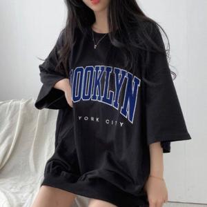 ベルシー Belle Cie Tシャツ チュニック カットソー 半袖 5分袖 半端袖 ゆるT レディース 韓国ファッション カジュアル 大きめ カレッ
