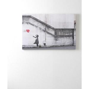 バンクシー Banksy バンクシー アートキャンバス （グレー）