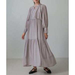 バブ Bab ケープライクティアードワンピース （L.GRAY）