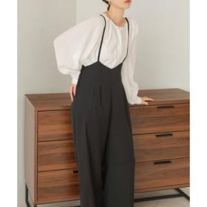 バブ Bab サスペンダーワイドパンツ （BLACK）