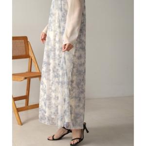 バブ Bab レイヤード風ニュアンス柄ワンピース （L.GARY）