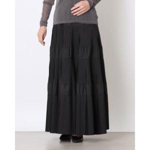 バゼーヌ BAZAINE プリーツロングスカート （ブラック）