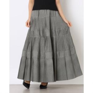 バゼーヌ BAZAINE プリーツロングスカート （ホワイト）