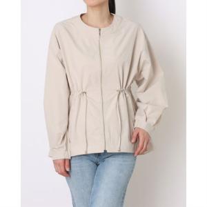 バゼーヌ BAZAINE ノーカラージップジャケット （アイボリー）