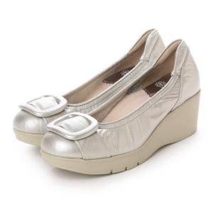 ビューフォート BeauFort ベルトデザイン厚底シューズ （シルバーホワイト）