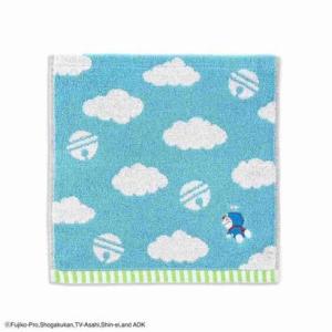 シネマコレクション cinemacollection ドラえもん ミニタオル 無撚糸フルフィーコットンタオルハンカチ 雲 MiRAi ブルー 藤子F不