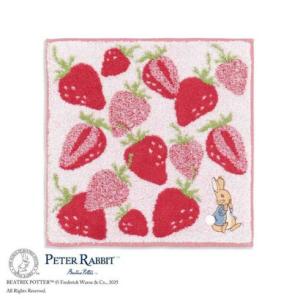 シネマコレクション cinemacollection ピーターラビット ミニタオル 無撚糸 タオルハンカチ ストロベリー PETER RABBIT タ