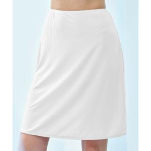 ユナウ YU'NOW ひんやり冷感！汗取りペチスカート〈50cm丈〉【制菌】【抗菌防臭】【吸水速乾】 （オフホワイト）